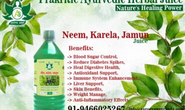 Neem, Karela, Jamun Ayurvedic herbal Juice
